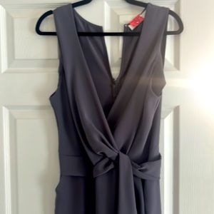 ASTR SIZE L JUMPSUIT - gray/periwinkle